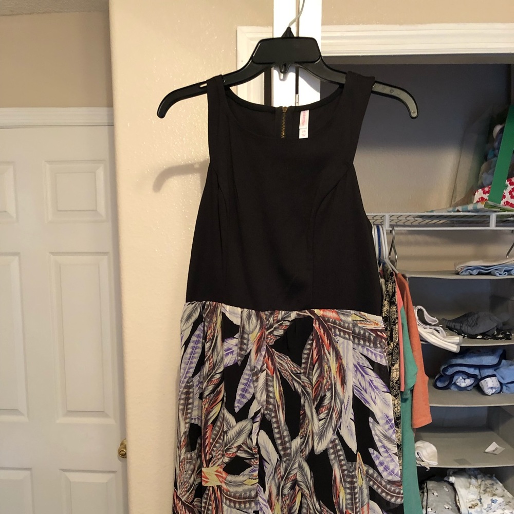 Tropical hi-lo dress